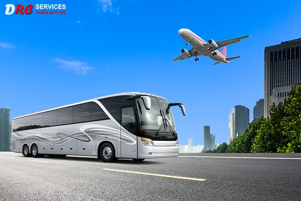 Bus on Rent for Airport Transfers