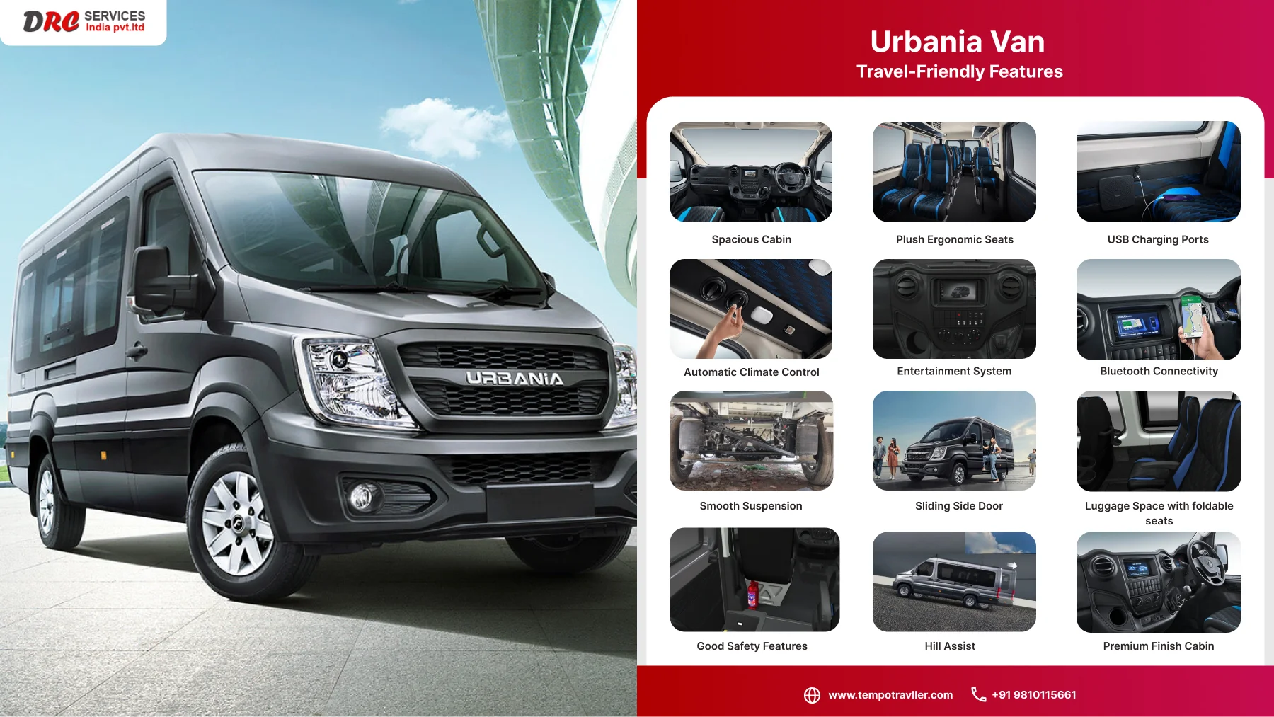 Force Urbania Van on Rent