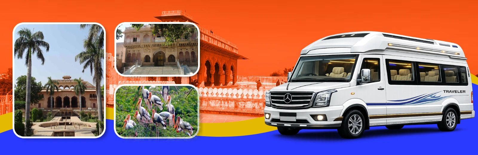 Delhi to Bharatpur Tempo Traveller