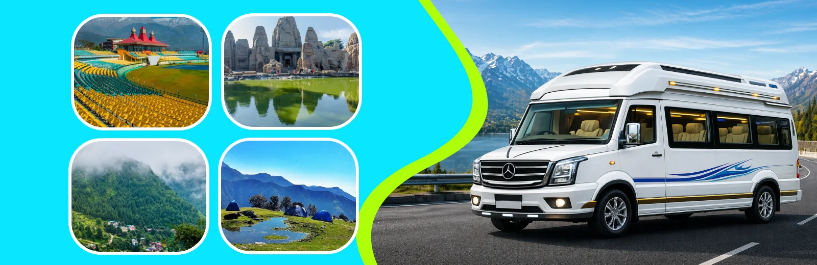 Delhi to Dharamshala Tempo Traveller