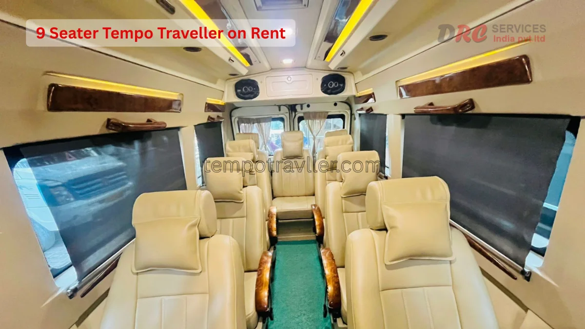 9 Seater Tempo Traveller on Rent